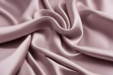 Wall Mural - A piece of pink fabric with a wave pattern