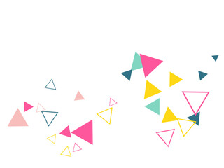  Cool Falling Triangles Explosion. Abstract geometric background.
