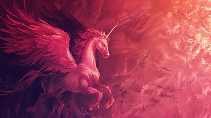 Fantasy art pegasus