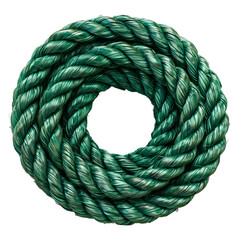 Sticker - Green rope PNG. Green cord rope isolated. Green string top view PNG. Green rope flat lay