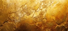 Golden Yellow Rock Surface Wallpaper Design For Creative Banner, Poster.