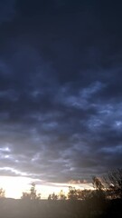 Wall Mural - sky during spring dawn time lapse