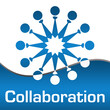 Collaboration Blue Circular Tie Dot Group Element Circular 