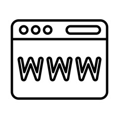 Wall Mural - Browser line icon