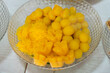 set thai sweetmeat dessert made from egg and sugar