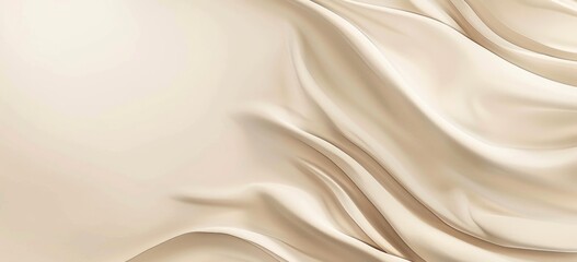 Wall Mural - Ivory colored abstract wave background.