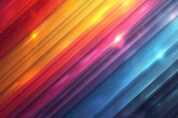 Poster - This image features a multicolored vibrant gradient background with added stars and a subtle sparkle effect creating a magical atmosphere