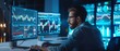 © Антон Сальников - In the near future, a successful trader will use a computer with a transparent display that displays interactive line charts as well as other useful information. His office will be bright and modern.
