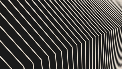 Poster - Line Halftone Gradient Effect Pattern. Vertical Straight Lines Background. Black and White Abstract Texture with Parallel Stripes Thick to Thin. Vector Illustration.