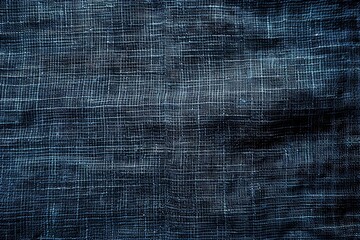 Aufkleber - Detailed view of a dark blue fabric, showcasing its texture and color up close