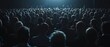 © Антон Сальников - Hundreds of corporate attendees watch an innovative and inspiring keynote presentation in a dark conference hall.
