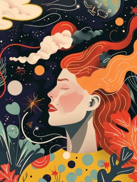 Inspirational quote illustrations with decorative typography and accompanying imagery for motivational content.