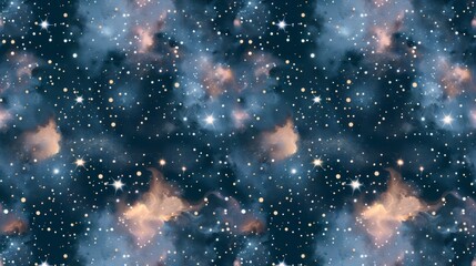 Wall Mural - ethereal cosmic galaxy with shimmering stars and nebulae
