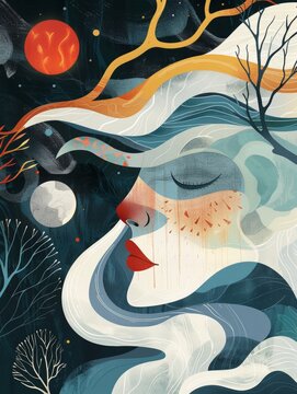 Inspirational quote illustrations with decorative typography and accompanying imagery for motivational content.