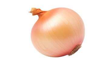 Wall Mural - The Enigmatic Onion: A Study in Minimalism. On a White or Clear Surface PNG Transparent Background.