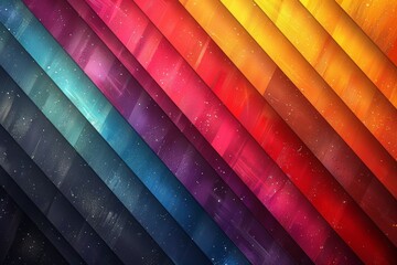 Poster - Vivid space-themed artwork with diagonal stripes