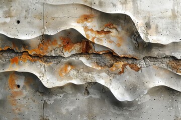 Poster - An intricate texture of rust and peeling paint on metal, evoking a sense of erosion and passage of time