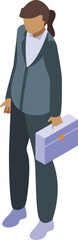 Poster - Woman office manager icon isometric vector. Business person. Professional work