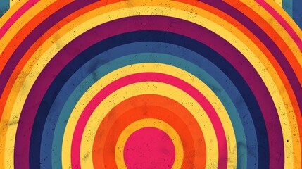 Poster - A vibrant background filled with a rainbow of colorful circles in various sizes and shades, creating a dynamic and lively visual display