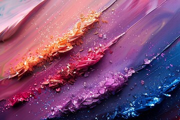 Aufkleber - Close Up of a Colorful Painting