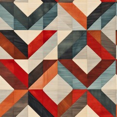 Aufkleber - Colorful Rug With Varied Shapes and Sizes