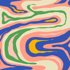 Wall Mural - colorful bright marble pattern. hand drawn vector illustration. abstract contemporary style. square 