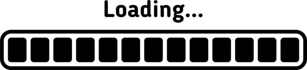 Poster - loading bar vector. games, interface
