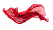 © KimlyPNG - floating red fabric blowing isolate on transparency background PNG