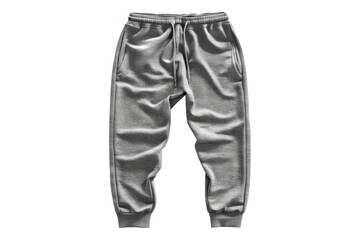 Wall Mural - Gray sweatpants comfort Isolated on transparent background