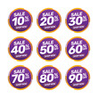© Fauzan - Set of discount offer price label, sale promo marketing
