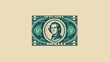 bill dollar print seal isolated icon vector illustrat