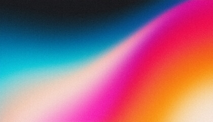 Poster - Abstract color gradient background with grain texture