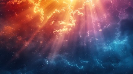 Wall Mural - Abstract background of light from heaven