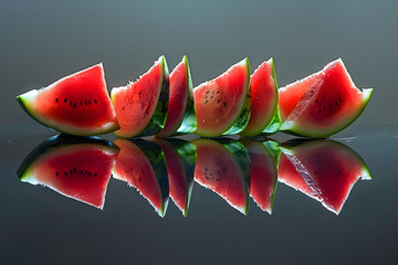 Sticker - Whole and sliced watermelons