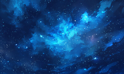 Wall Mural - starry night sky-generative ai