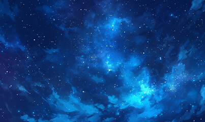 Wall Mural - starry night sky-generative ai