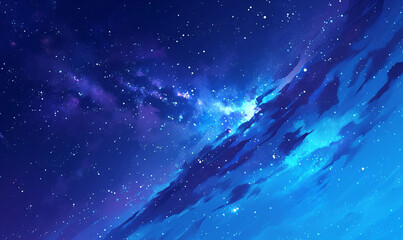 Wall Mural - starry night sky-generative ai
