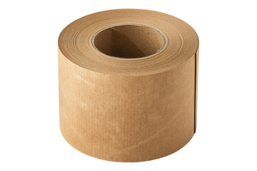 Carton packing tape roll isolated on transparent background