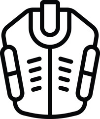 Poster - Gaming mouse icon outline vector. Videogame accessory. Player innovative device