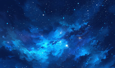 Wall Mural - starry night sky-generative ai