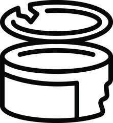 Poster - Aluminum can recycling icon outline vector. Sorting household trash. Garbage segregation management