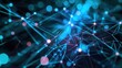 © jongaNU - digital data network connection and high-speed internet digital data transfer. 3d rendering