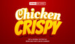 © Supriyadi - Editable 3d text style effect - Chicken Crispy text effect Template