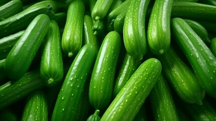 Wall Mural - Green cucumbers background. Cucumber background. Cucumber background