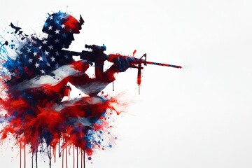 Wall Mural - 4th of july background