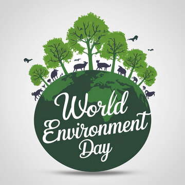 World Environment Day, Social Media Post. illustration, Vector. world environment day poster. Concept of World Environment Day, Environment Day, Green Nature, Happy Environment day, Post, Banner, Post