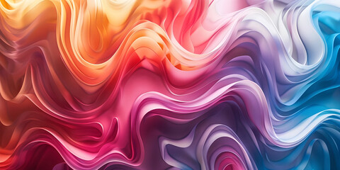 Wall Mural - Swirling Kaleidoscope: A Symphony of Colorful Swirls, Chromatic Whirlwind: Diving into a World of Colorful Swirls, Spectral Spirals: Mesmerizing Patterns in Colorful Swirls - Ai Generated