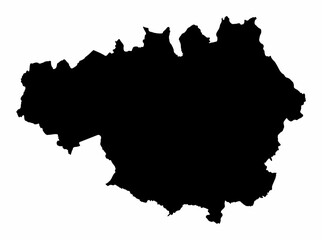Wall Mural - Greater Manchester silhouette map