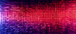 a colorful background with a pattern of lines and squares in red, purple, and blue colors that appear to be distorted,