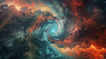 Wall Mural - A cosmic vision of 